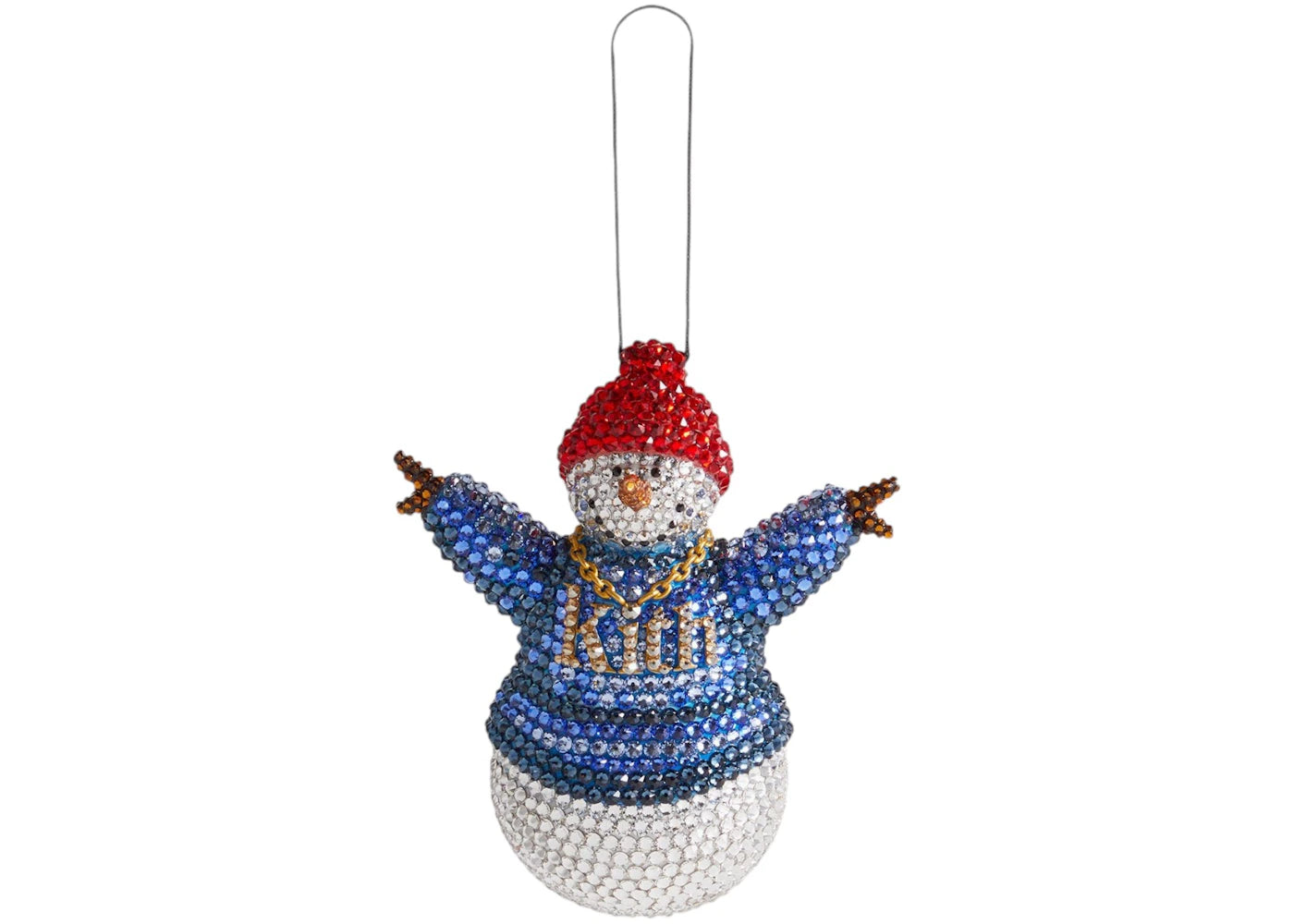 Kith Kithmas Snowman Swarovski Crystals Ornament Multi