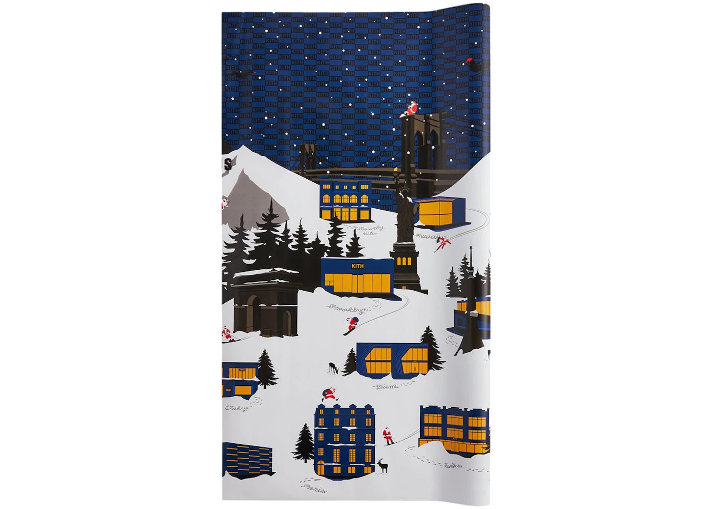 Kith Kithmas Village Wrapping Paper Nocturnal