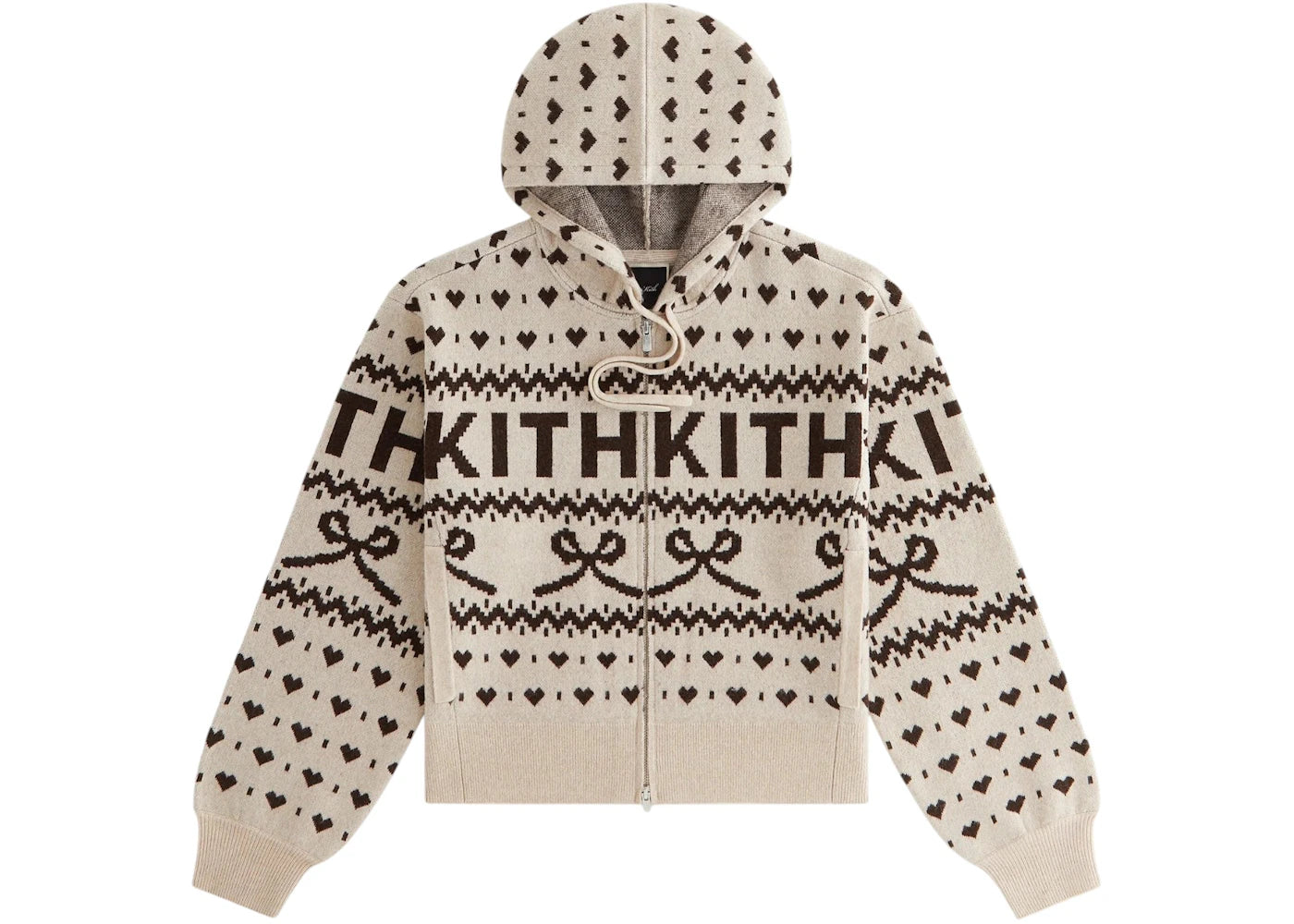 Kith Kithmas Women Tanner Ribbon Sweater Hoodie Sandrift