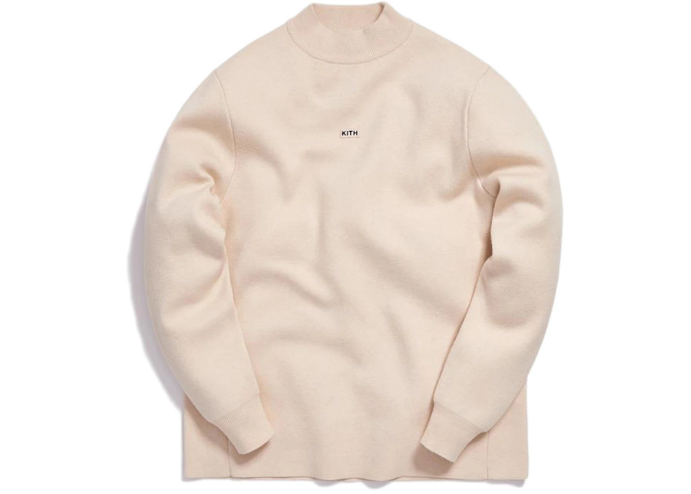 Kith Knit L/S Mock Neck Ivory