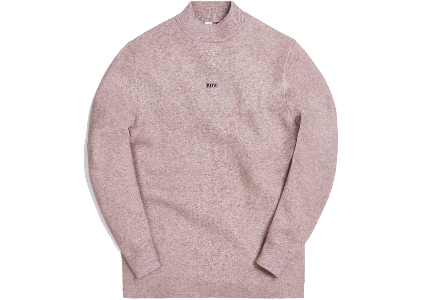 Kith L/S Mock Neck Heather Oatmeal