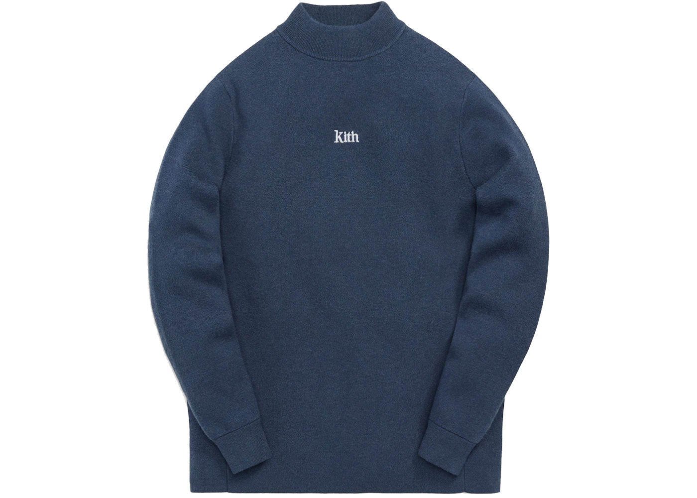 Kith L/S Mockneck Heather Indigo