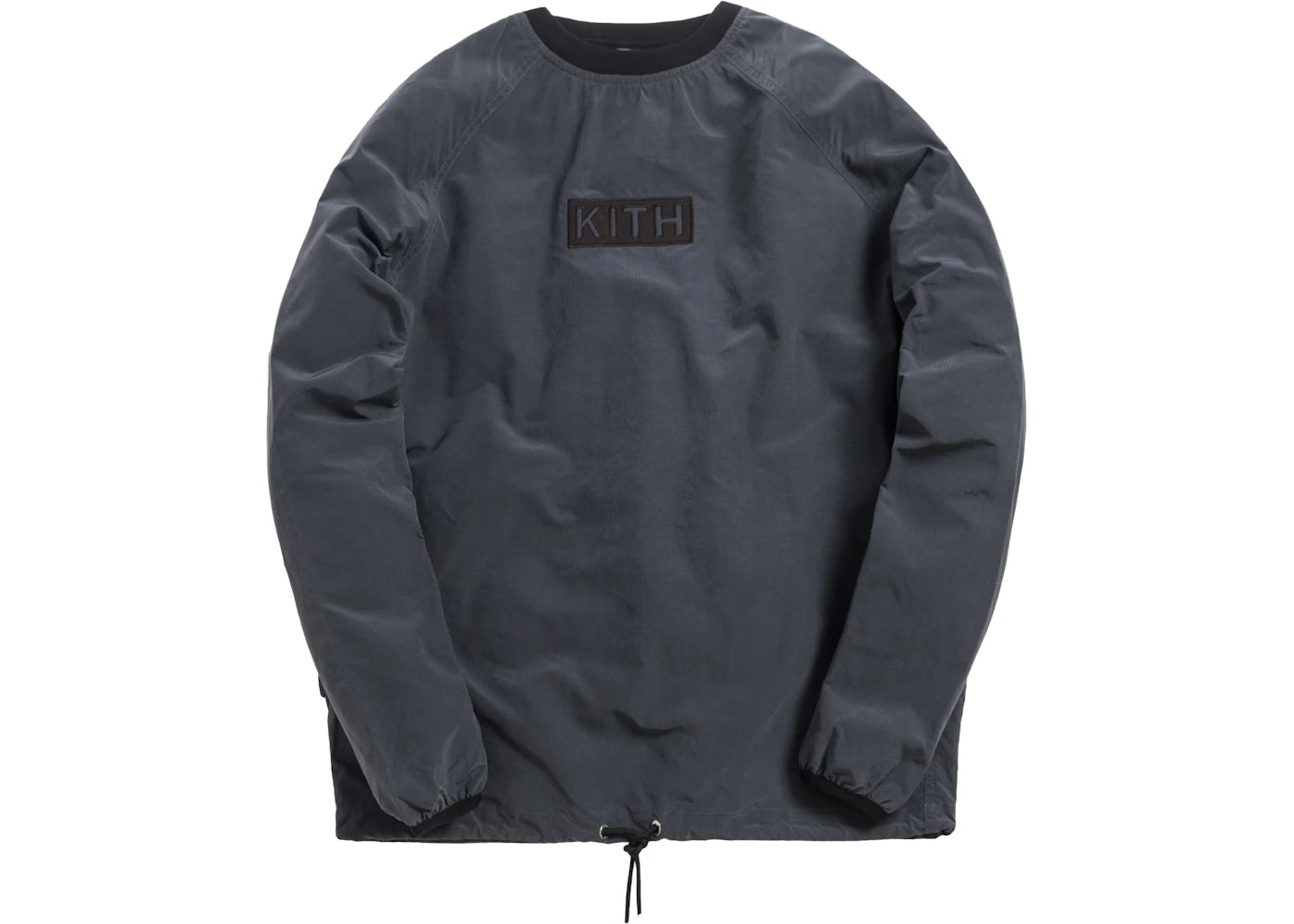 Kith L/S Nylon Ripstop Johnson Crewneck Ebony
