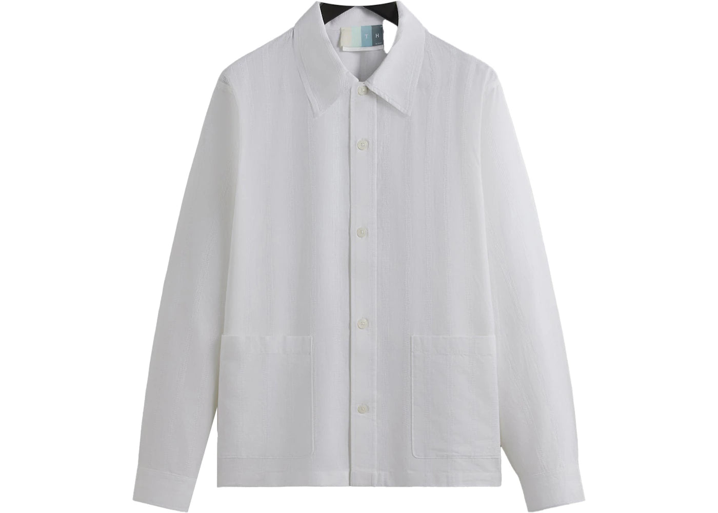 Kith L/S Poplin Boxy Collared Overshirt White