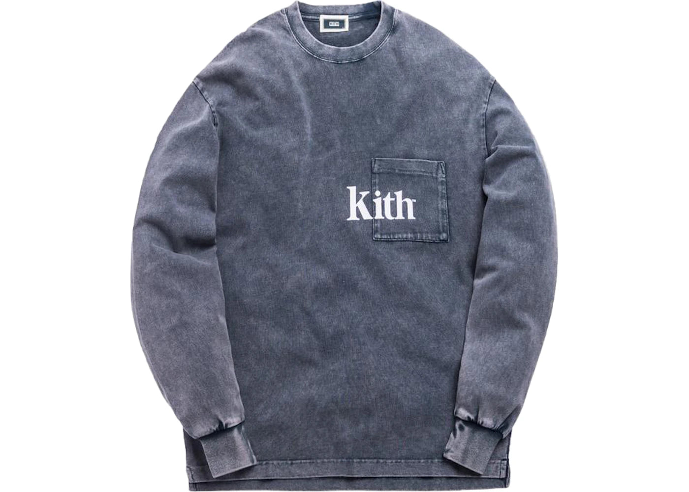 Kith L/S Quinn Pocket Tee Dark Indigo