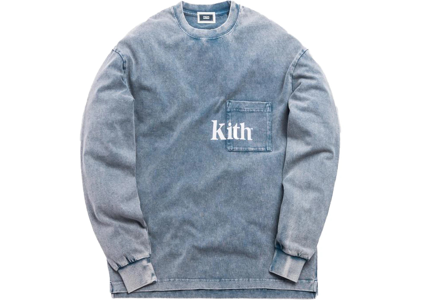 Kith L/S Quinn Pocket Tee Medium Indigo