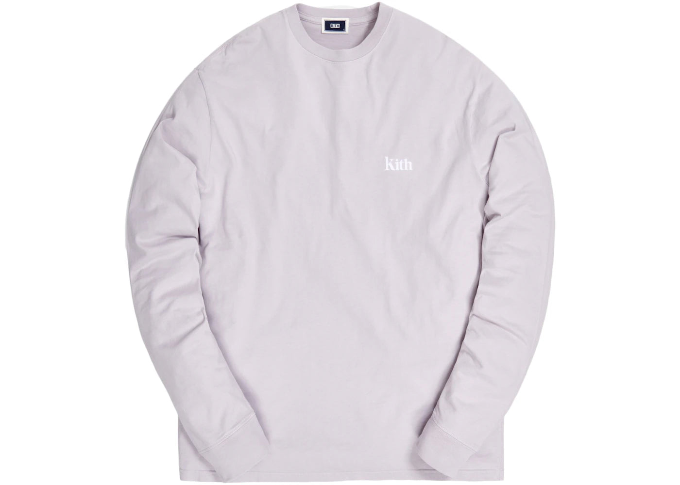Kith L/S Serif Tee Oyster Mushroom