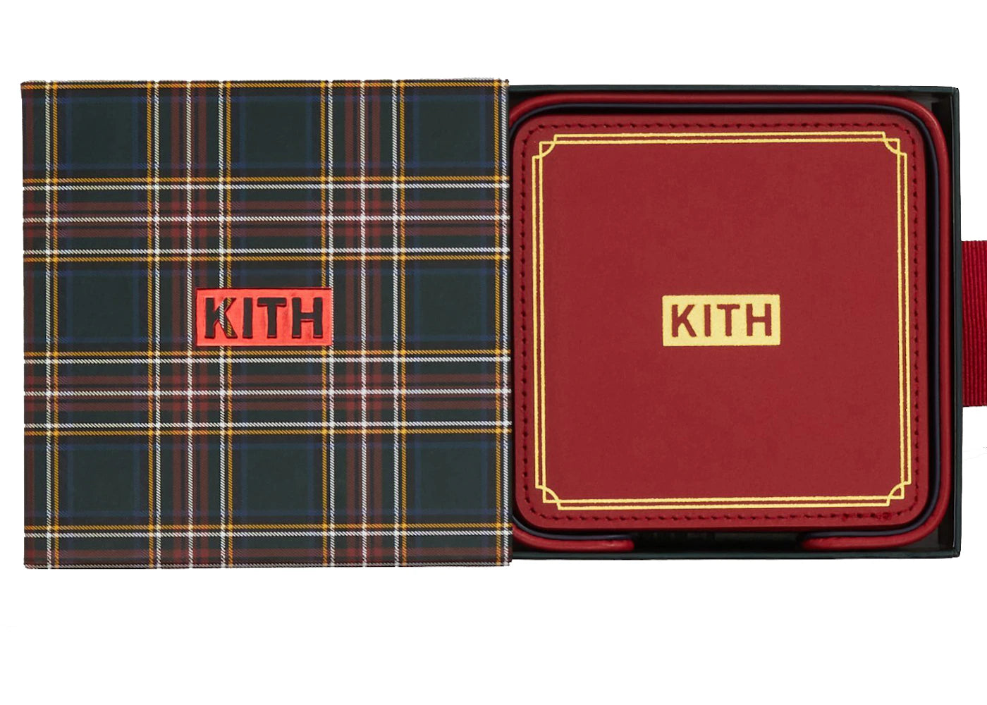 Kith Leather Kithmas Coasters Multi