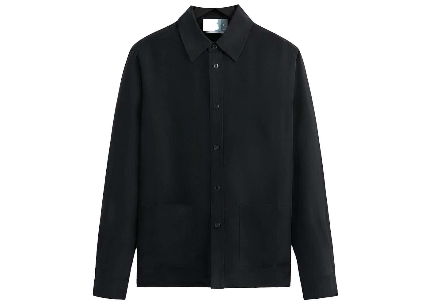 Kith Linen L/S Boxy Collared Overshirt Black