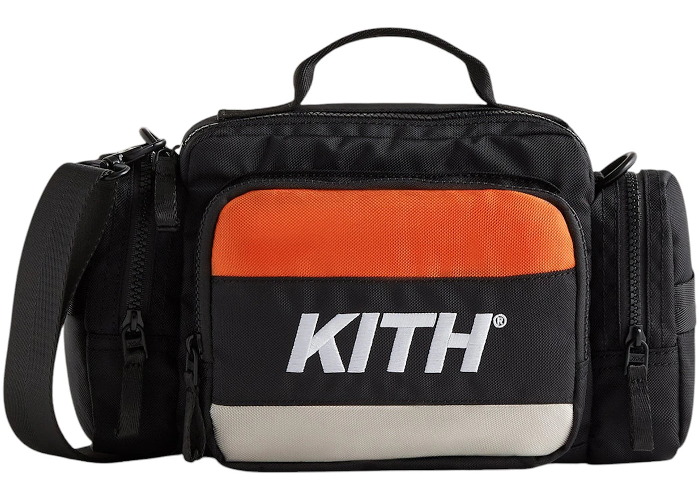 Kith Logo Embroidered Camera Bag Black