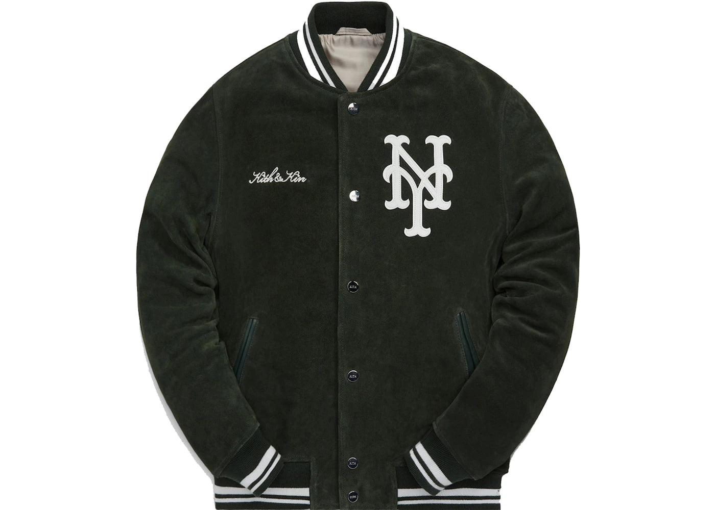 Kith MLB for New York Mets Suede Bomber Jacket Stadium