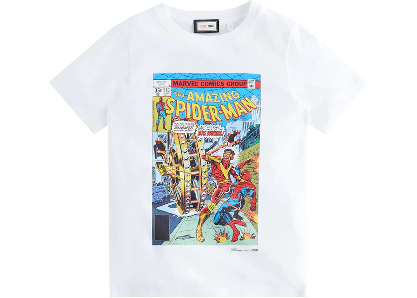 Kith Marvel Kids Spider-Man Big Wheel Classic Tee White