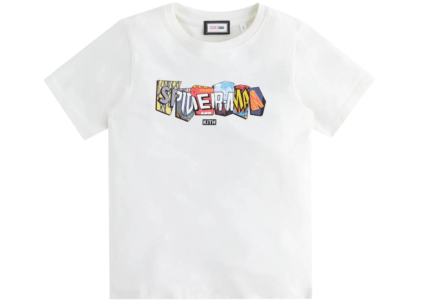 Kith Marvel Kids Spider-Man Comic Covers Vintage Tee Sandrift