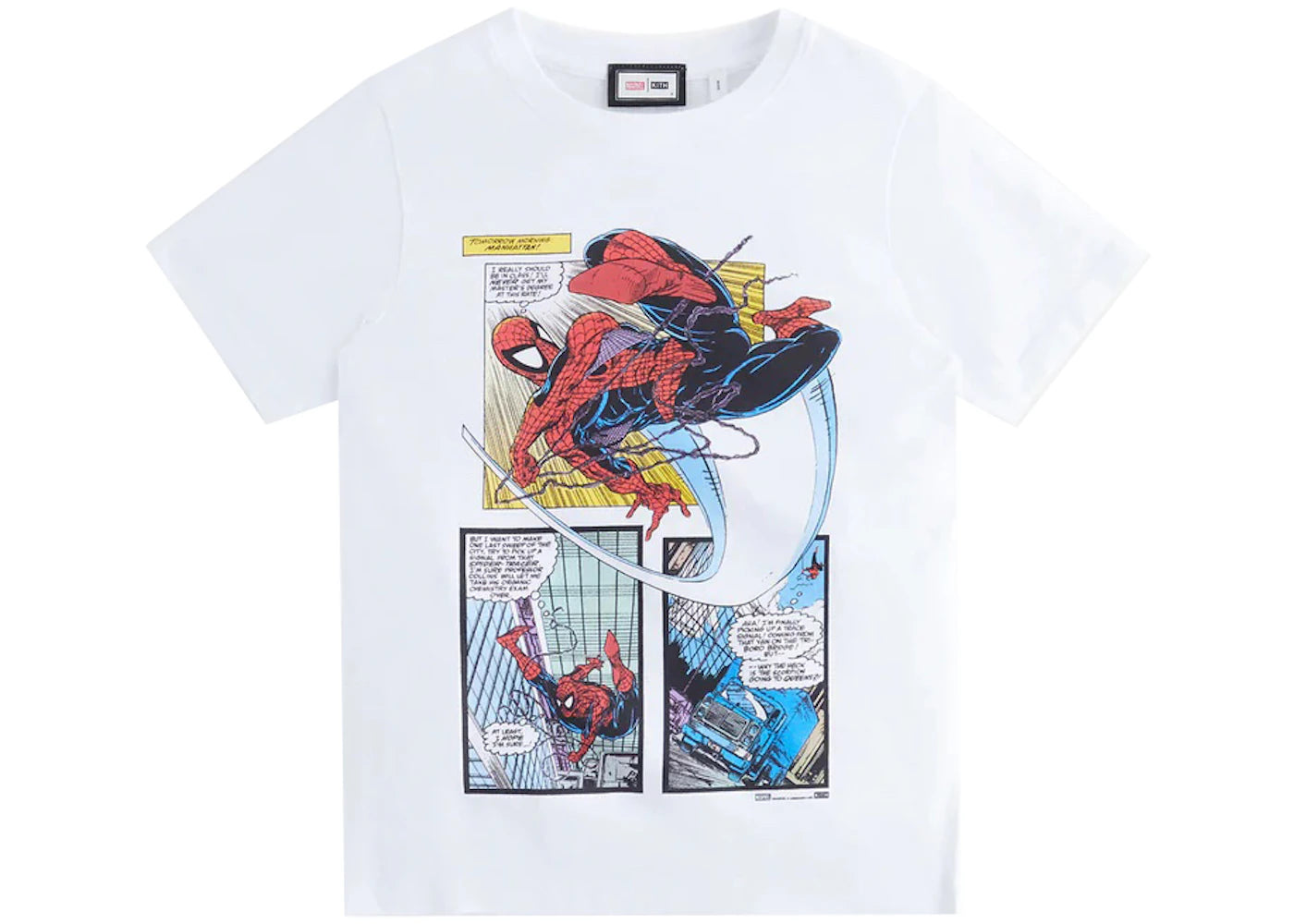 Kith Marvel Kids Spider-Man New York City Vintage Tee White