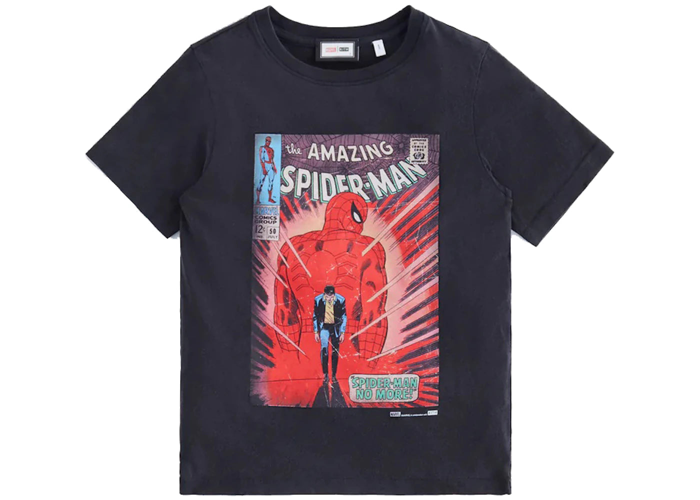 Kith Marvel Kids Spider-Man No More Vintage Tee Black