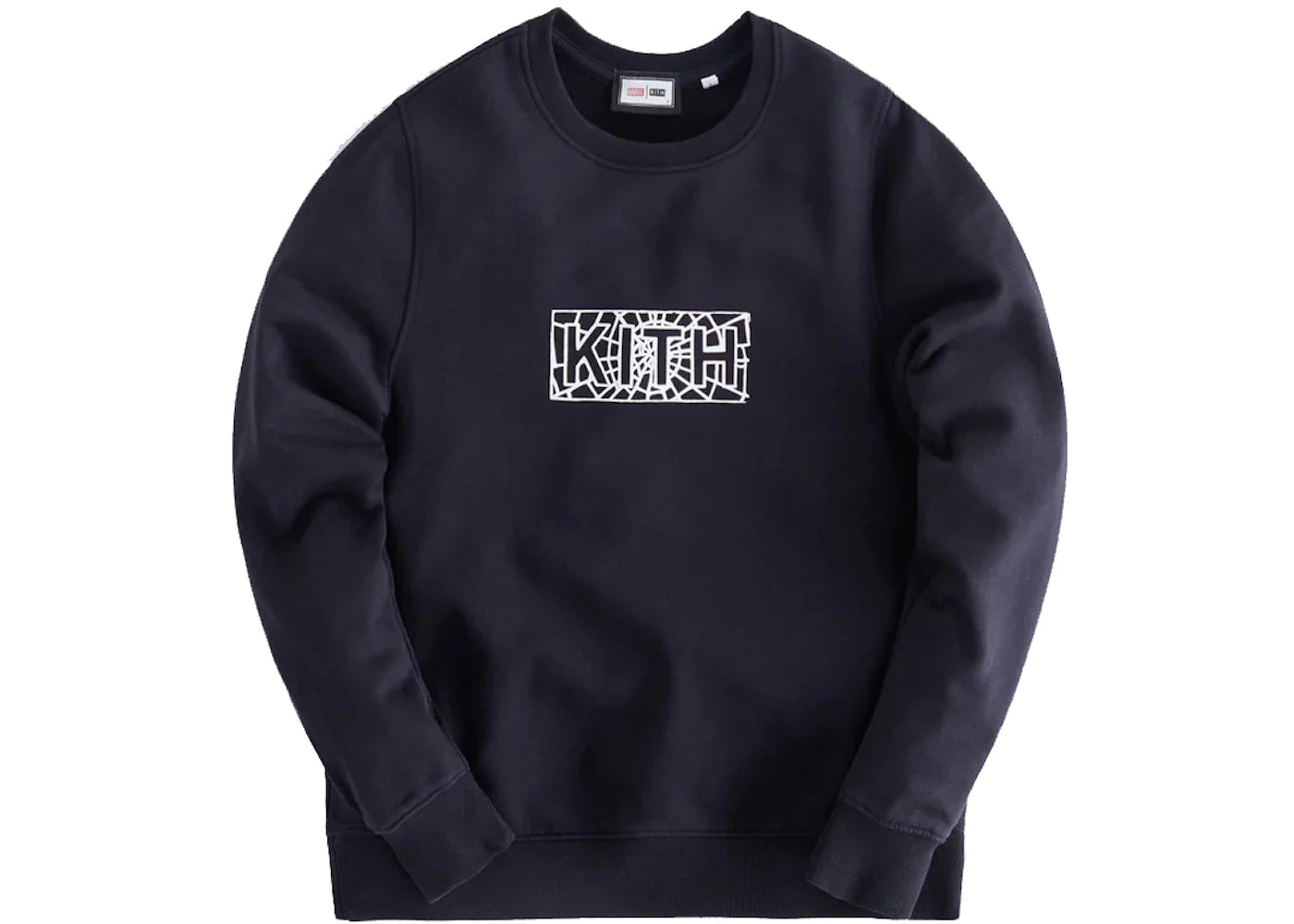 Kith Marvel Kids Spider-Man Web Logo Crew Black