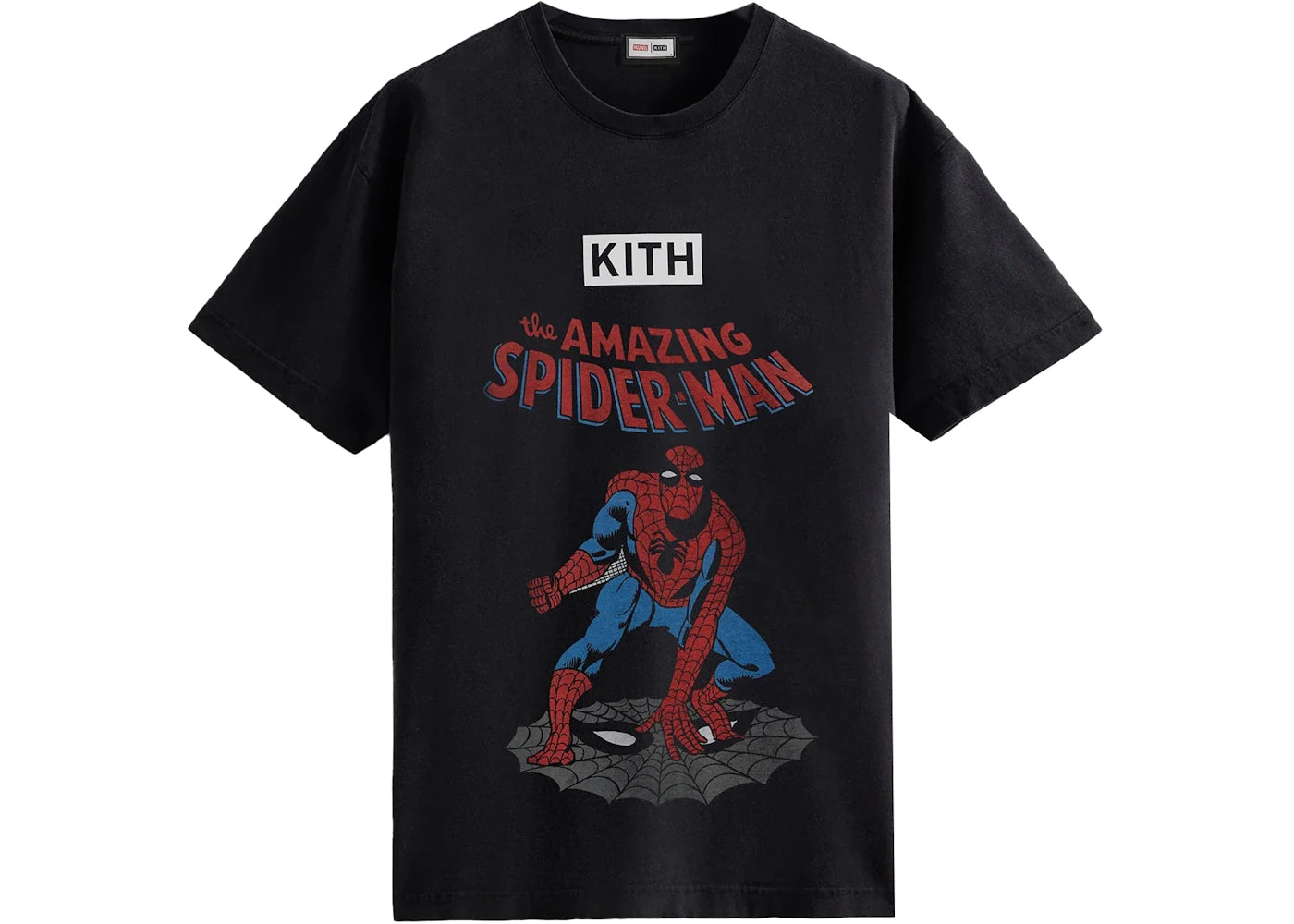Kith Marvel Spider-Man Allies Vintage Tee Black
