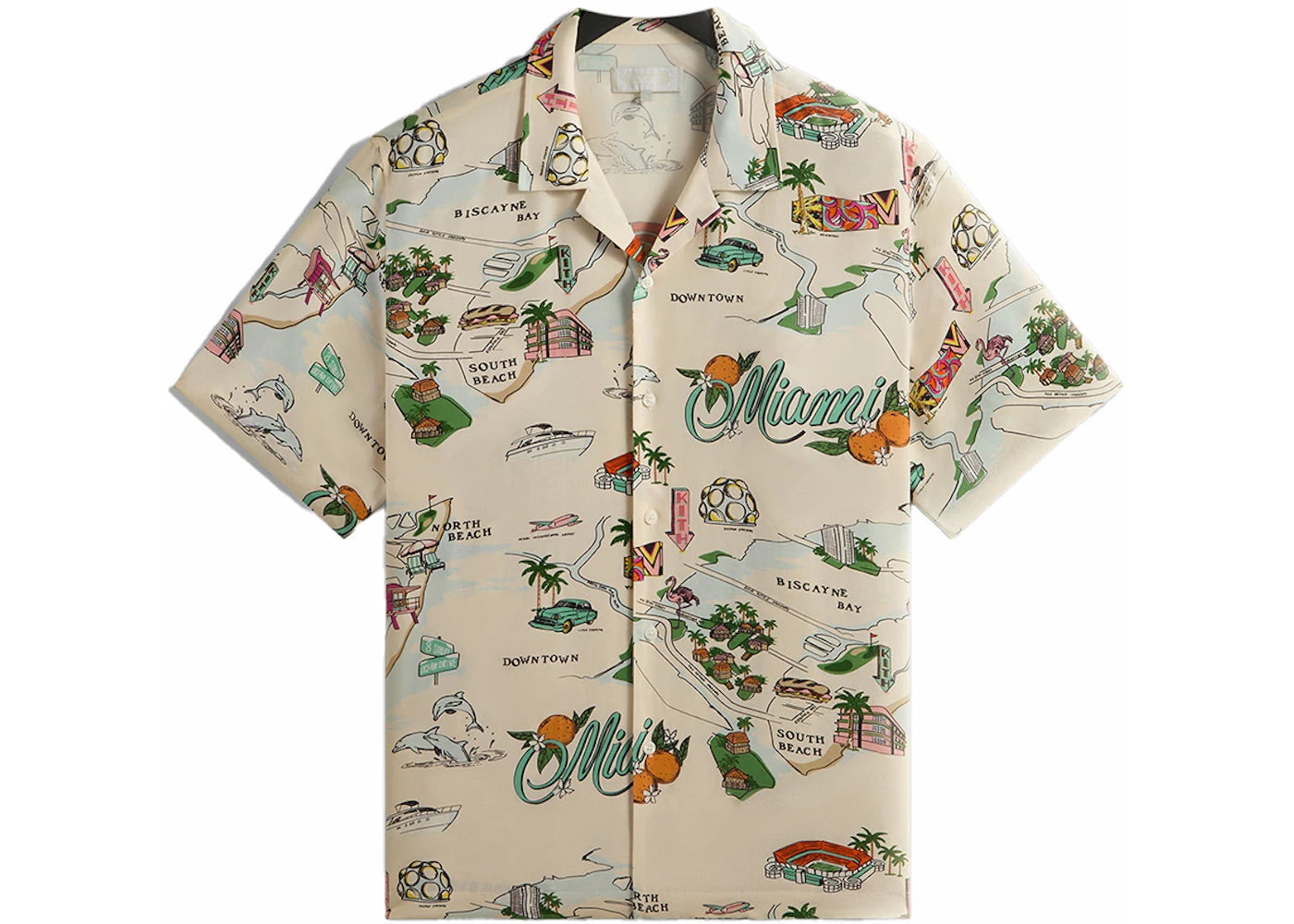 Kith Miami Thompson Camp Collar Shirt Pointe