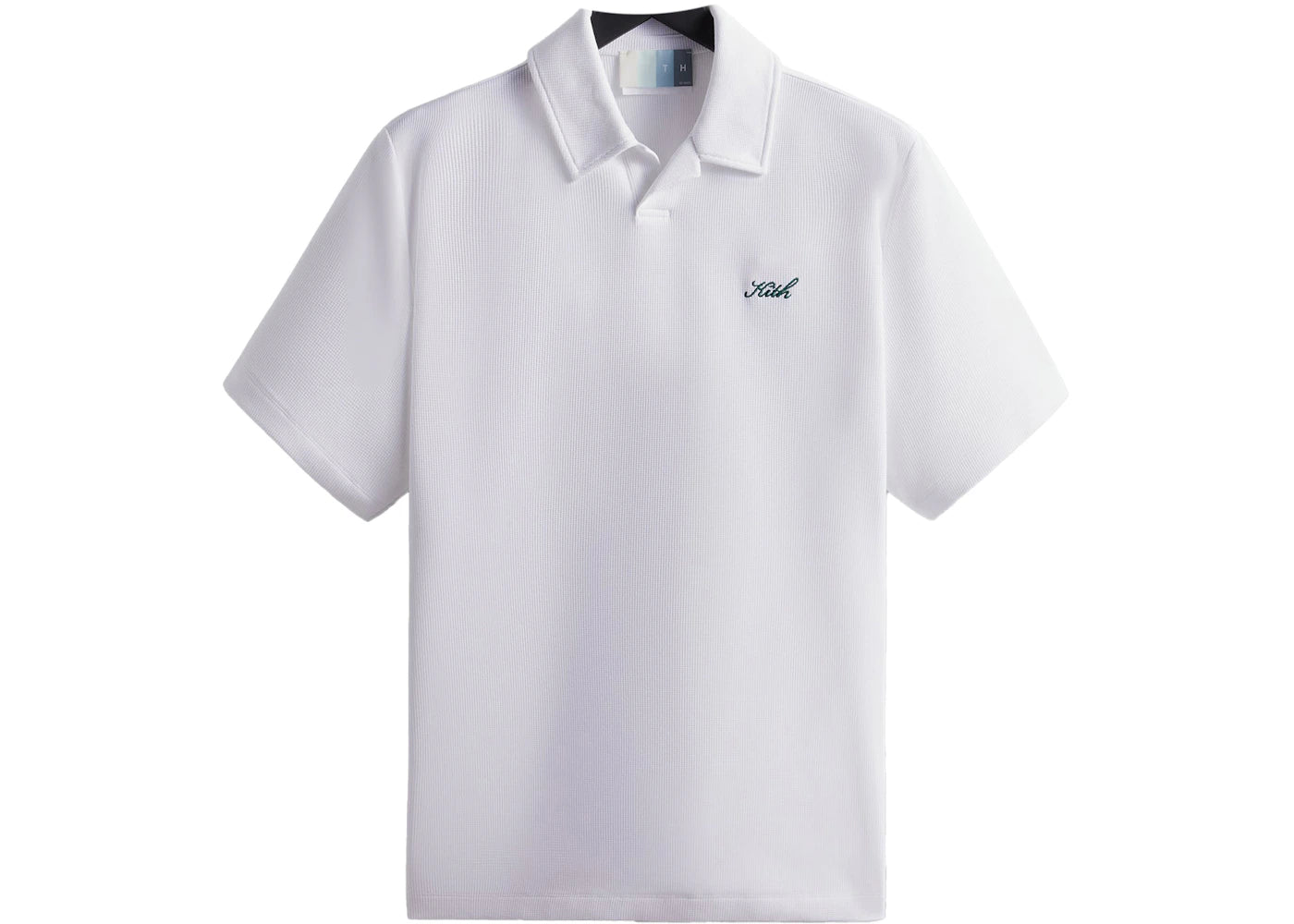 Kith Micro Waffle Drew Polo White
