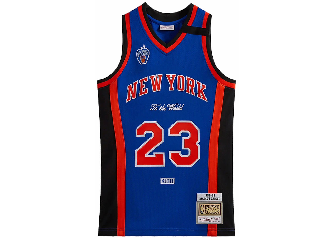 Kith Mitchell & Ness New York Knicks Marcus Camby Jersey Knicks Blue/Knicks Orange