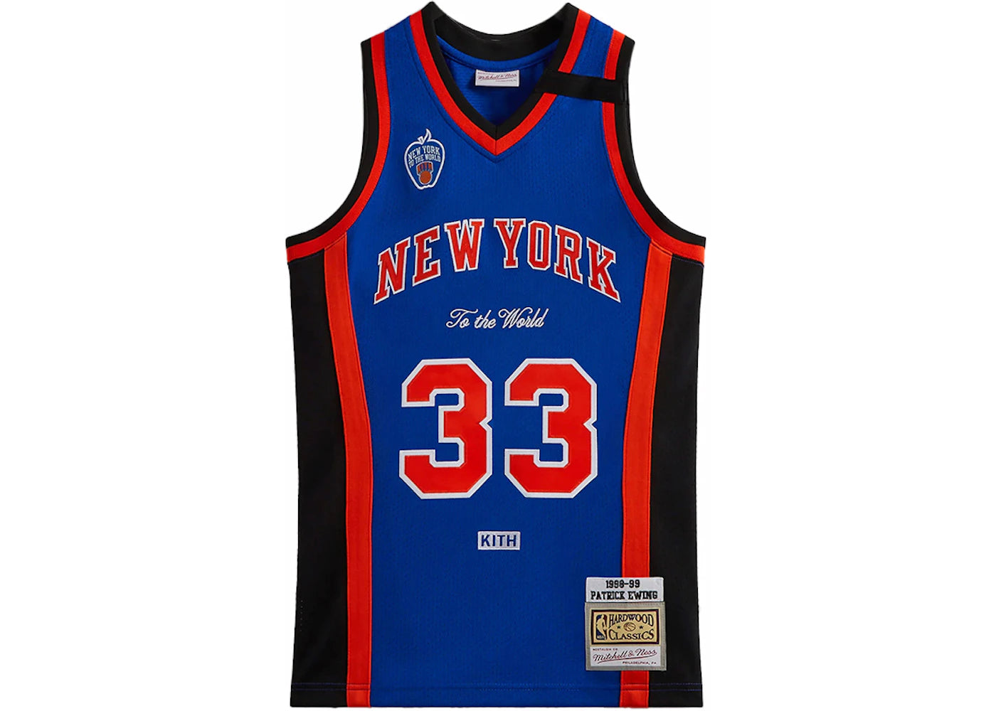 Kith Mitchell & Ness New York Knicks Patrick Ewing Jersey Knicks Blue/Knicks Orange