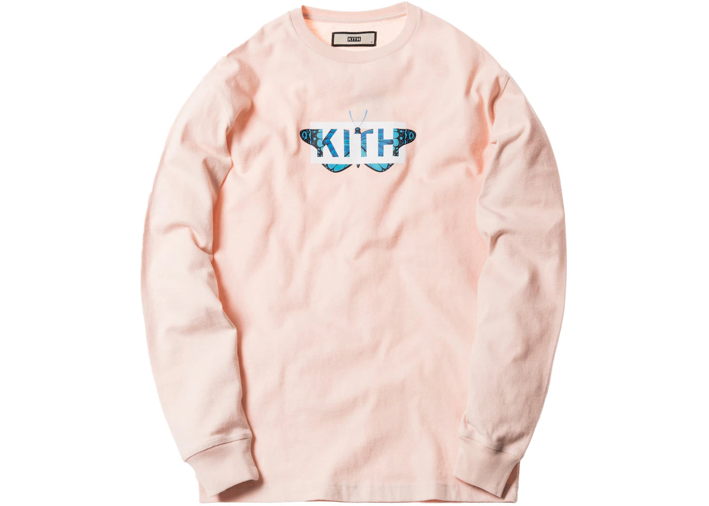 Kith Monarch Classic Logo LS Tee Pink