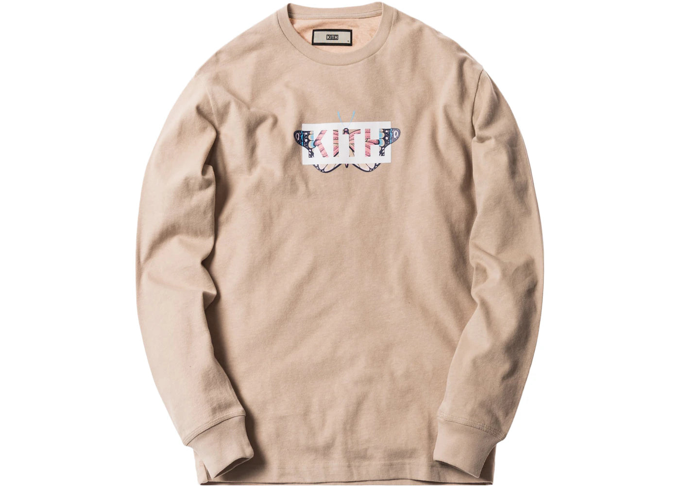 Kith Monarch Classic Logo LS Tee Sand