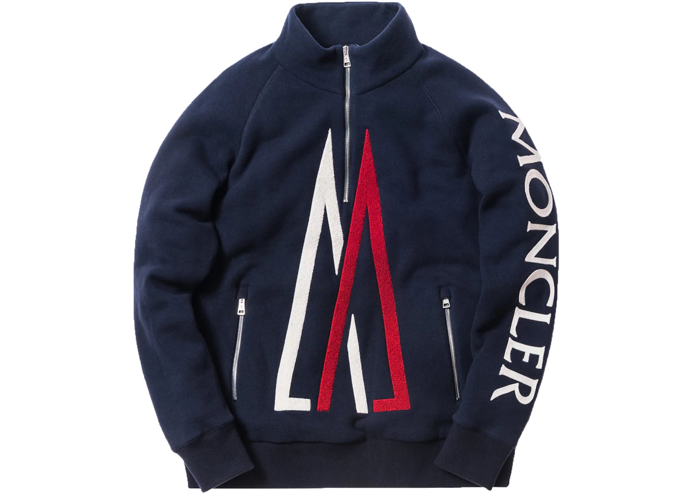 Kith Moncler Quarter Zip Pullover Navy