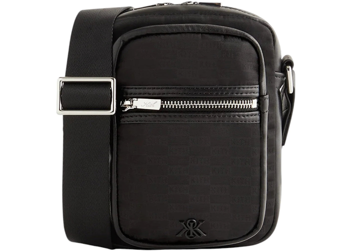 Kith Monogram Nylon Jacquard Utility Pouch Black