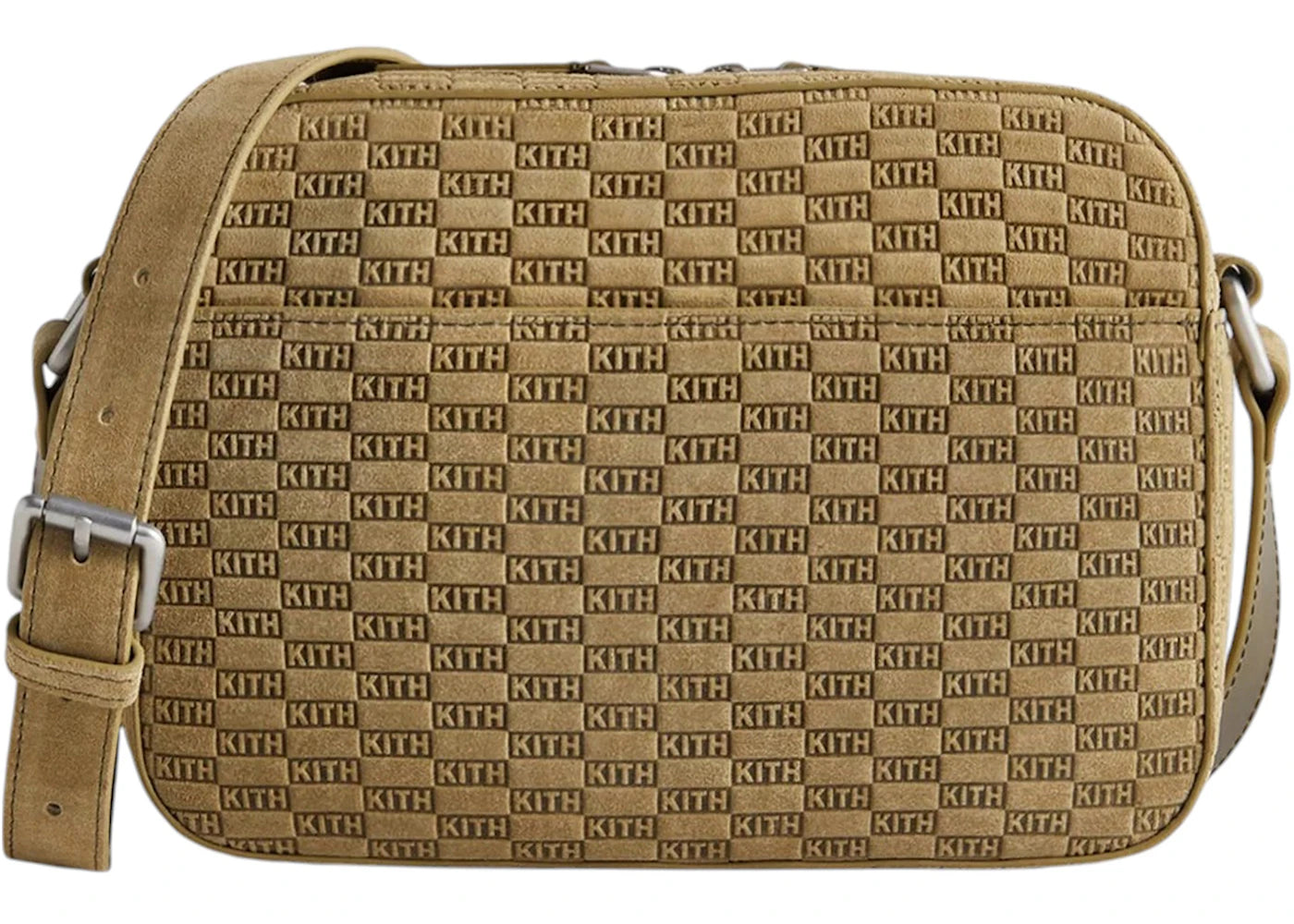 Kith Monogram Suede Camera Crossbody Grit