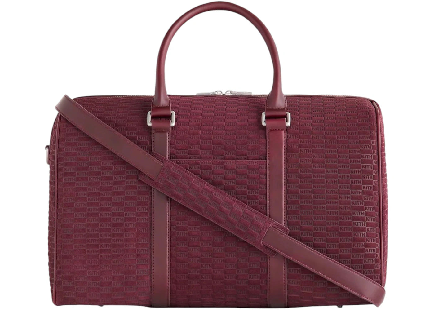 Kith Monogram Suede Traveler K40 Bag Magma