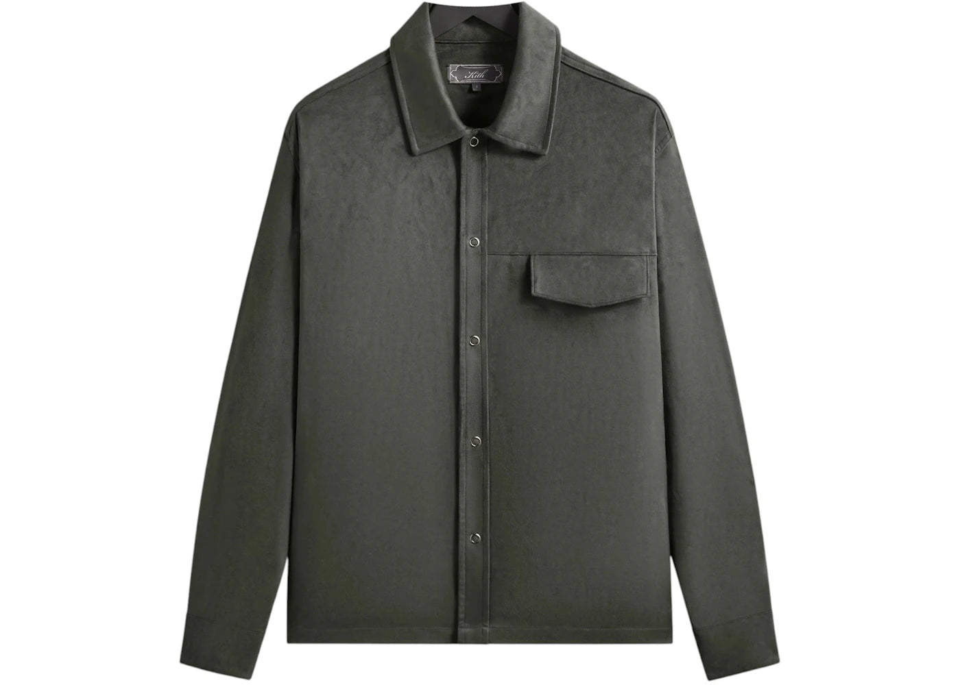 Kith Montague Microsuede Shirt Cypress