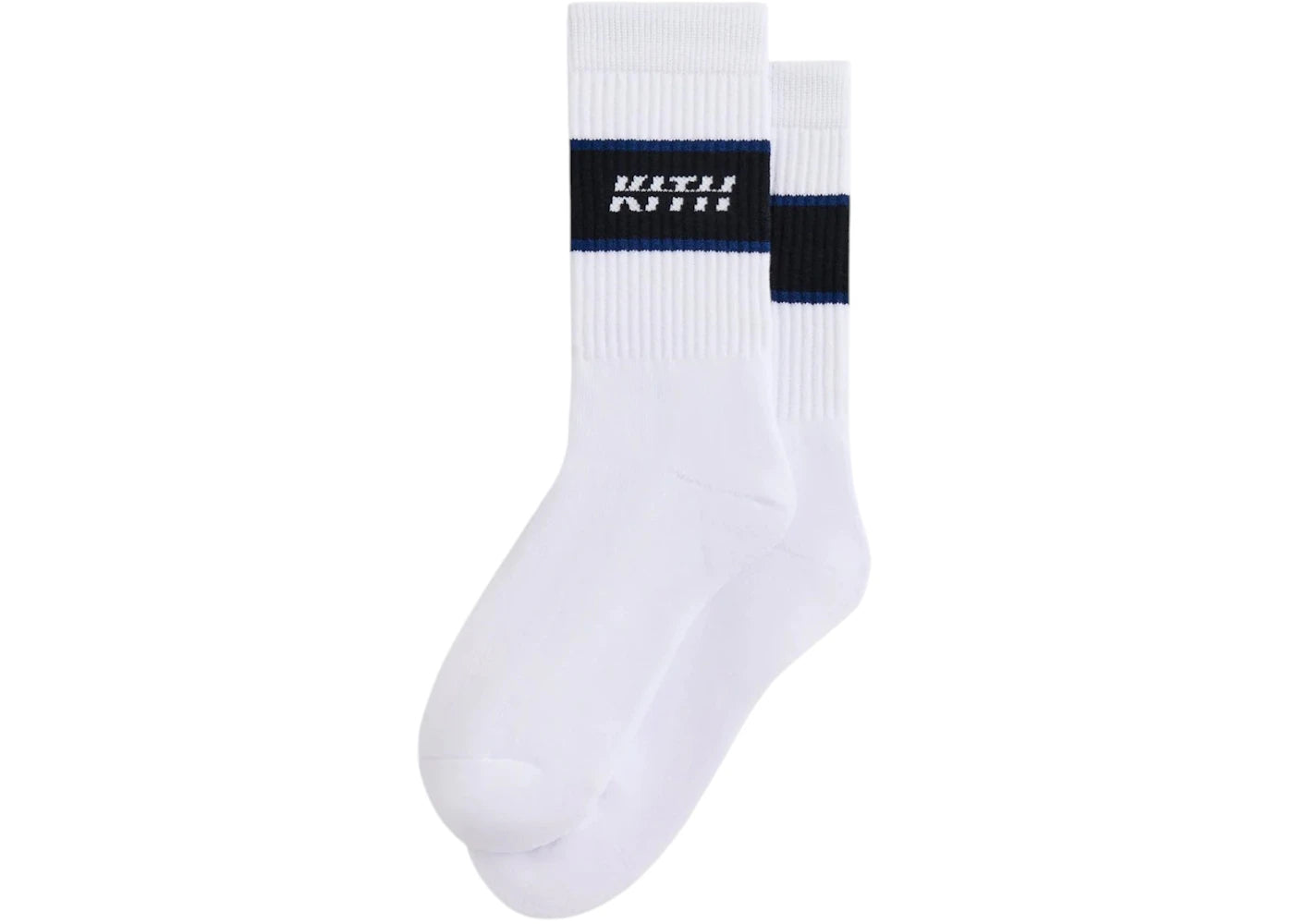 Kith Moto Crew Socks White
