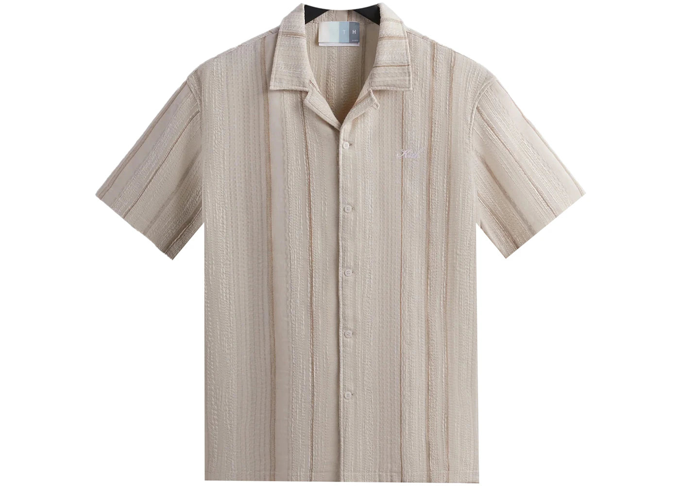 Kith Multi Stitch Thompson Camp Collar Shirt Sandrift
