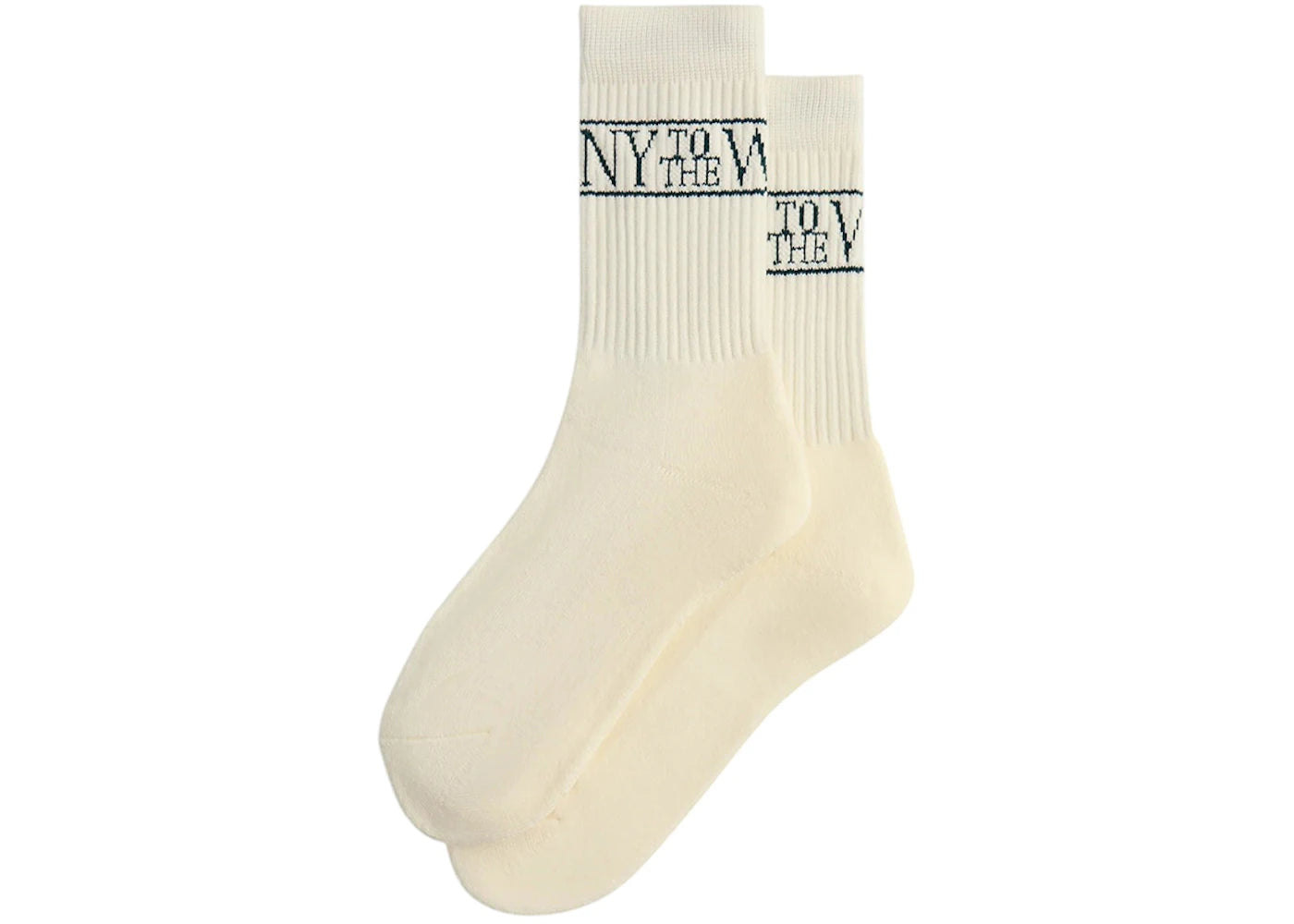 Kith NY to the World Crew Socks White