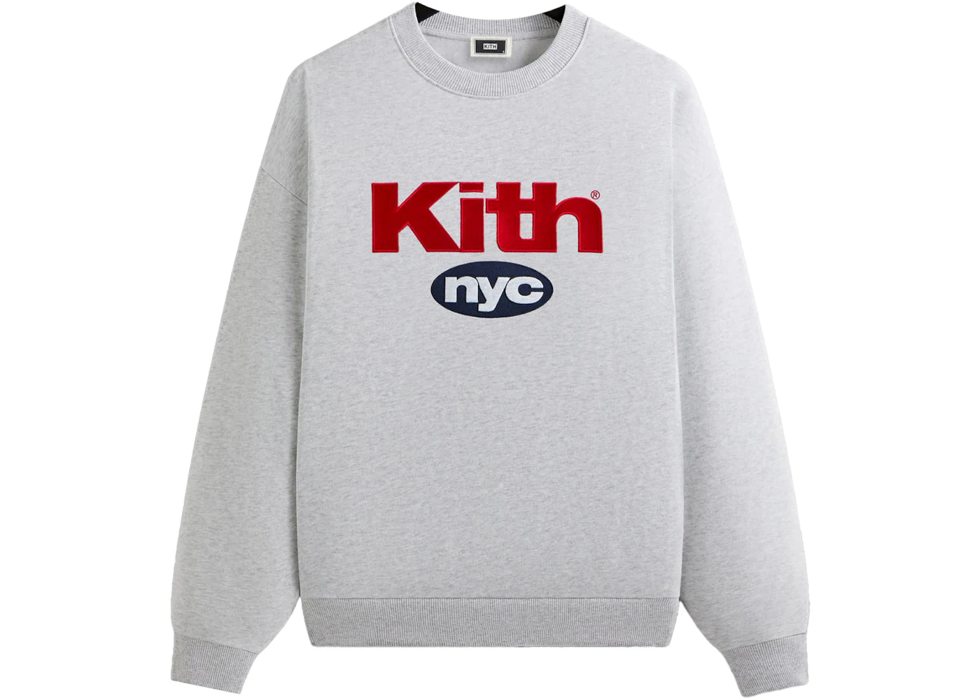 Kith NYC Nimbus Logo Nelson Crewneck Light Heather Grey
