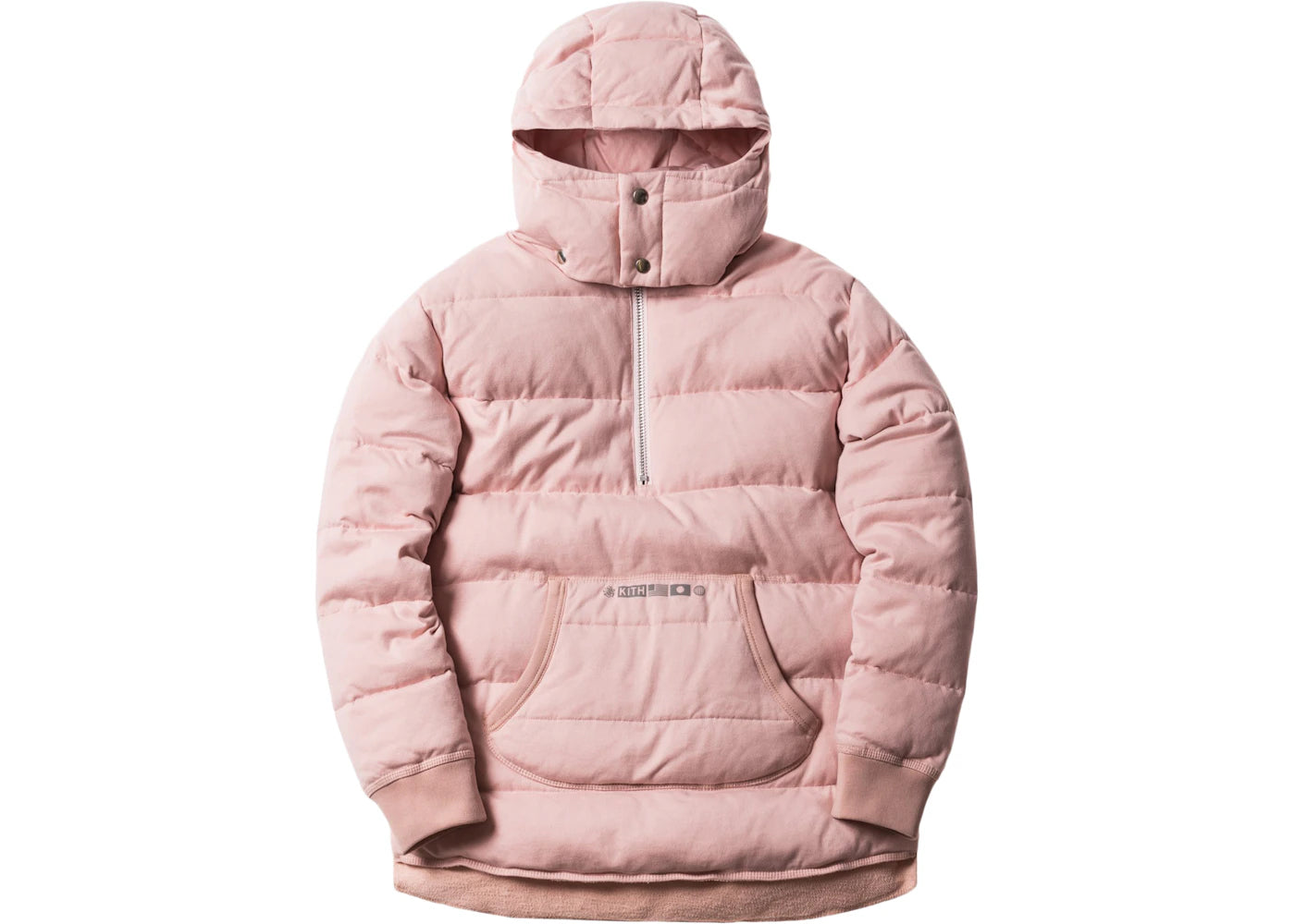 Kith Nakameguro Quarter Zip Pullover Heather Pink