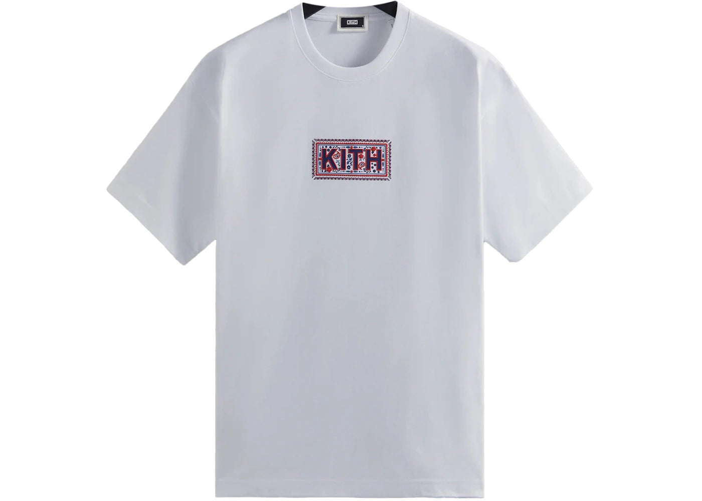 Kith Needlepoint Classic Logo Tee White