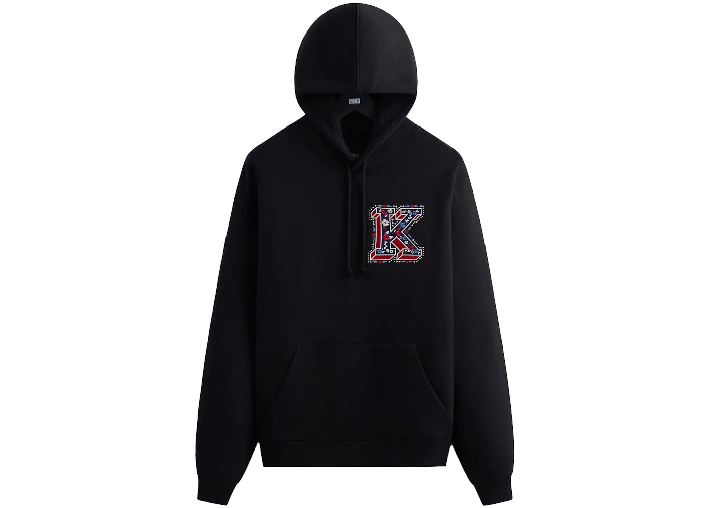 Kith Needlepoint Hoodie Black