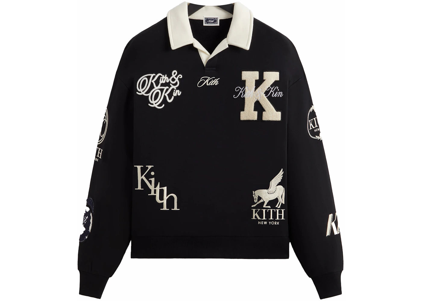Kith Nelson Collared Pullover Black