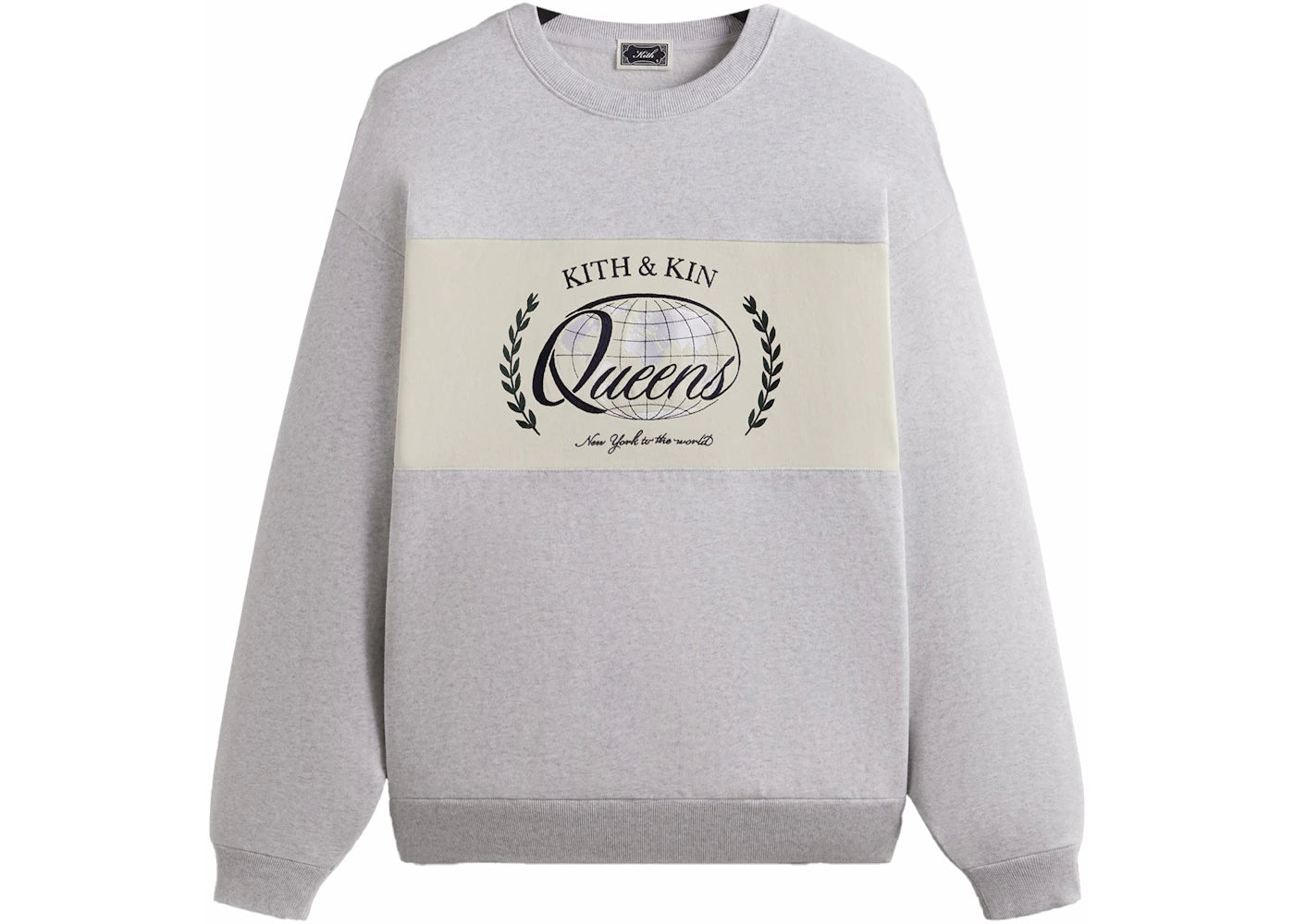 Kith Nelson Rugby Crewneck Light Heather Grey