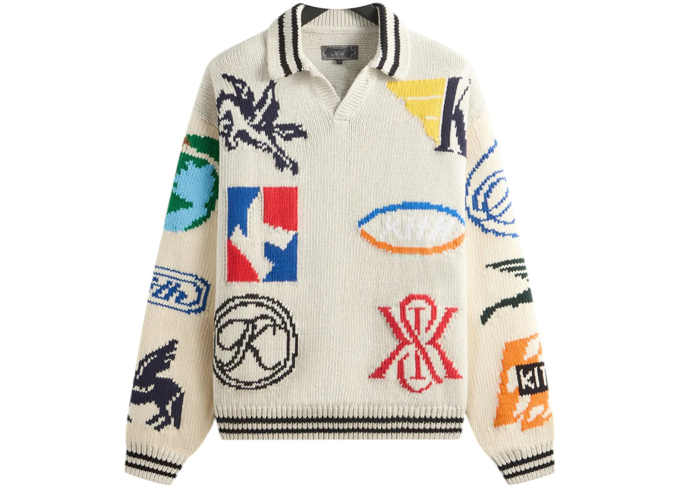 Kith Nelson Rugby Sweater Light Heather Grey