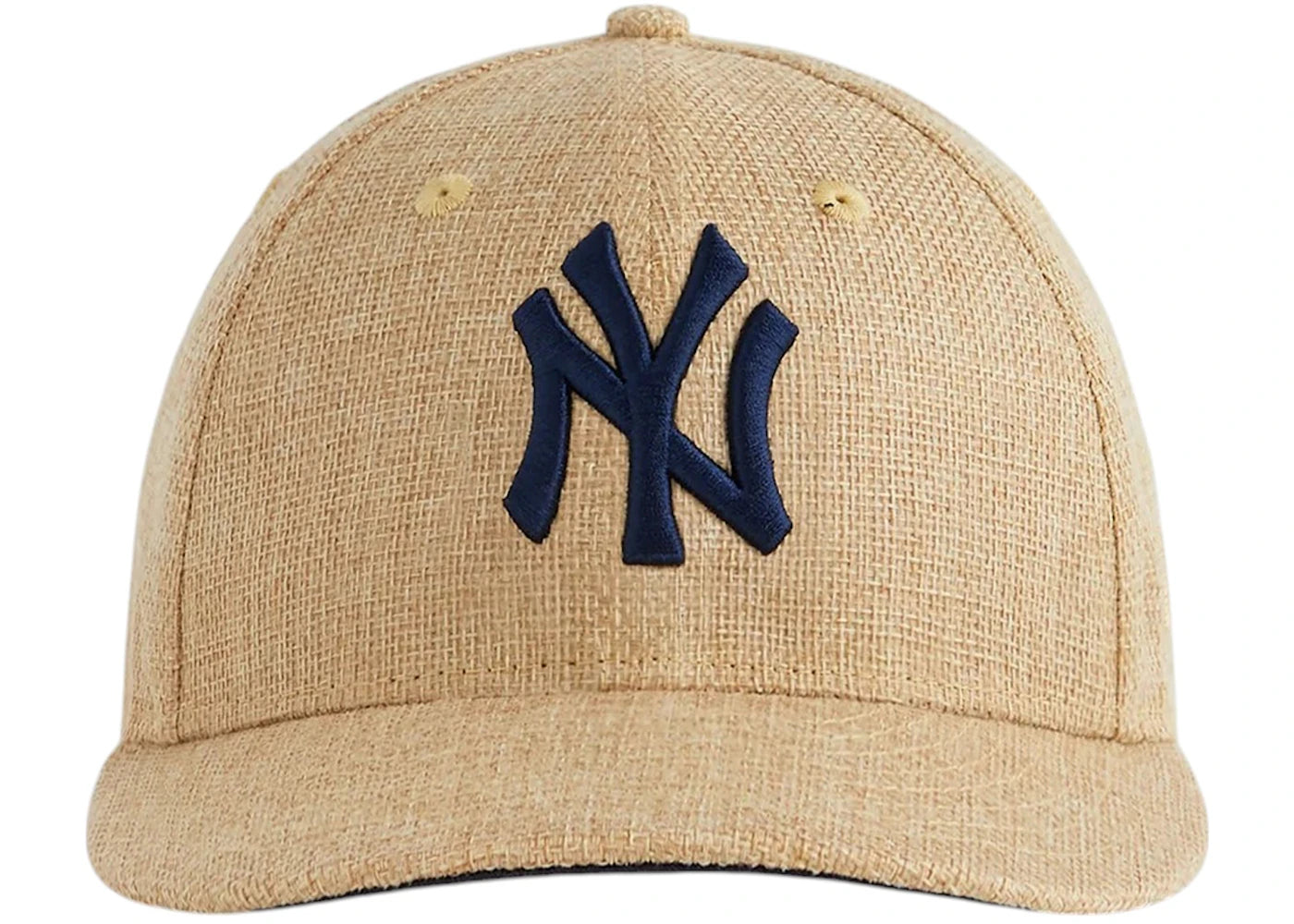 Kith New Era New York Yankees Raffia Low Profile 59FIFTY Fitted Cap Natural
