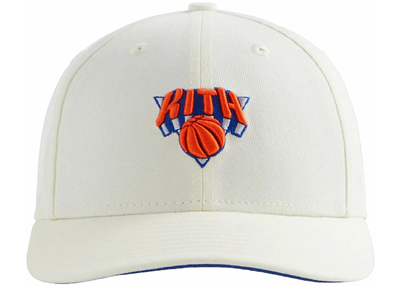 Kith New Era The New York Knicks 59Fifty Low Profile Fitted Hat Sandrift