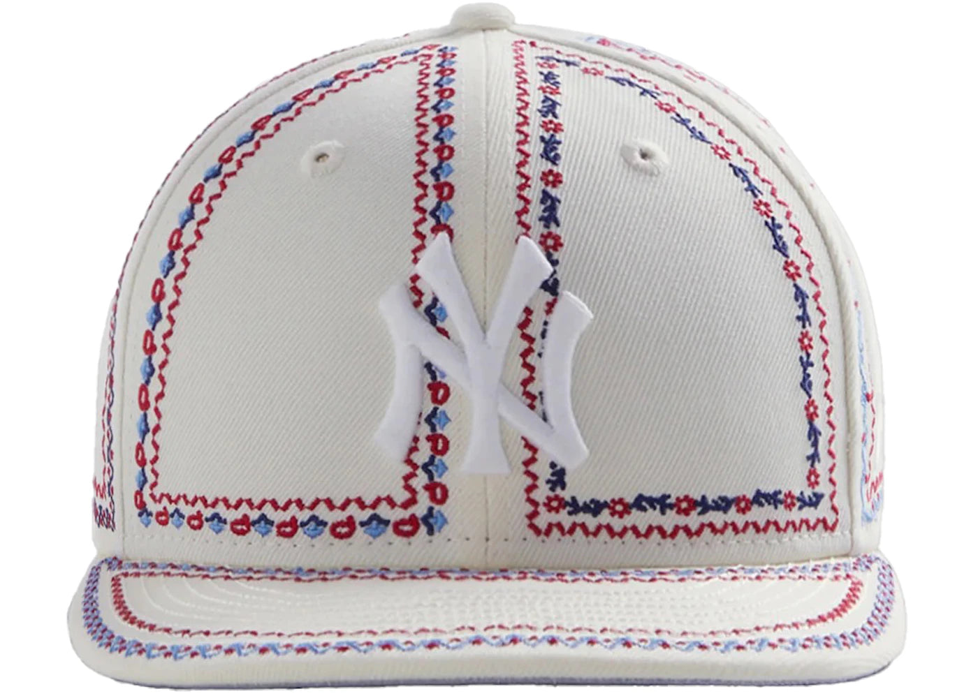 Kith New Era Yankees Floral Frame 59Fifty Fitted Hat Sandrift