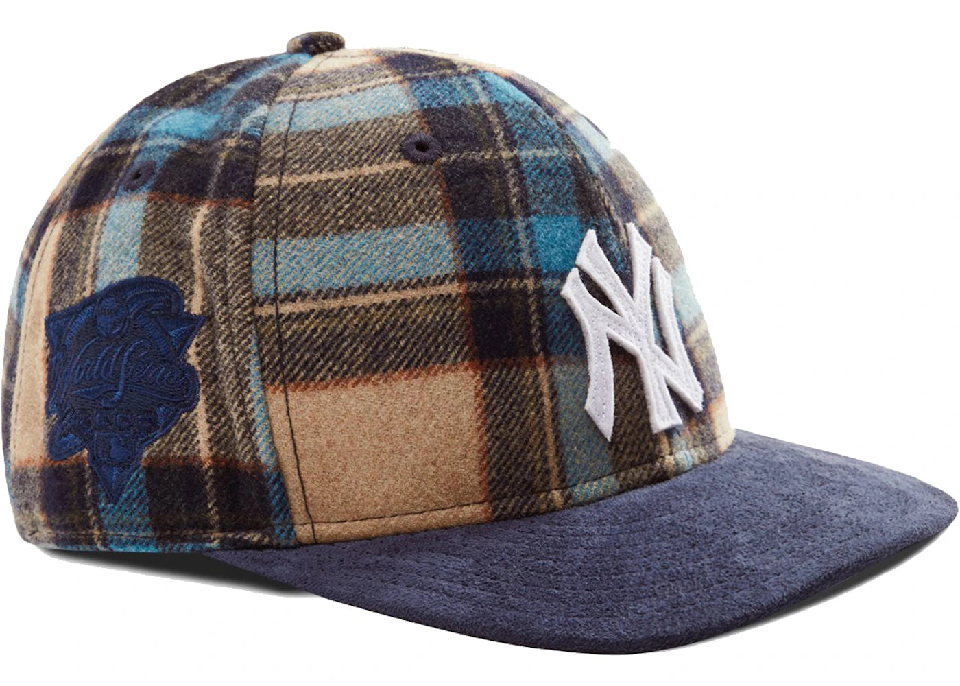Kith New Era for New York Yankees Plaid Suede Fitted Hat Current