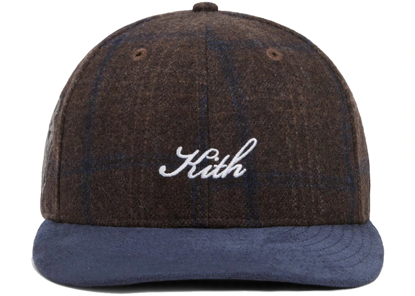 Kith New Era for New York Yankees Plaid Suede Mix Fitted Hat Kindling