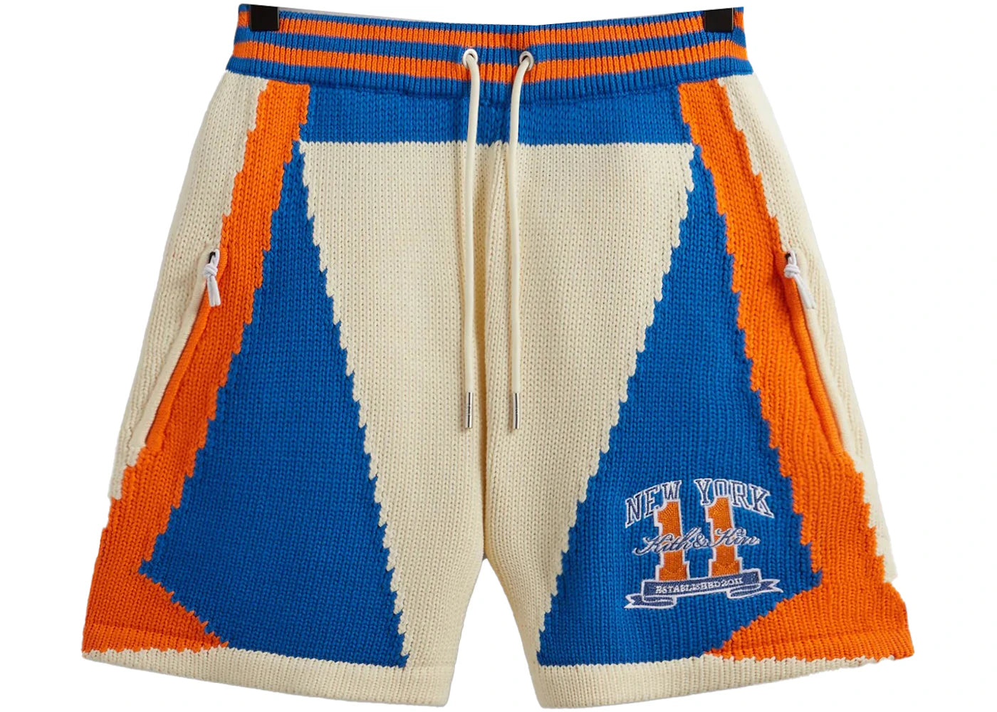 Kith New York Knicks Knit Turbo Short Sandrift