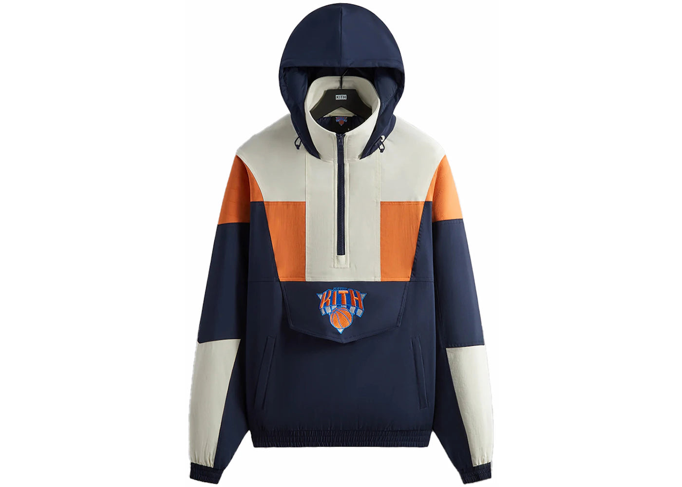 Kith New York Knicks Quarter Zip Anorak Nocturnal