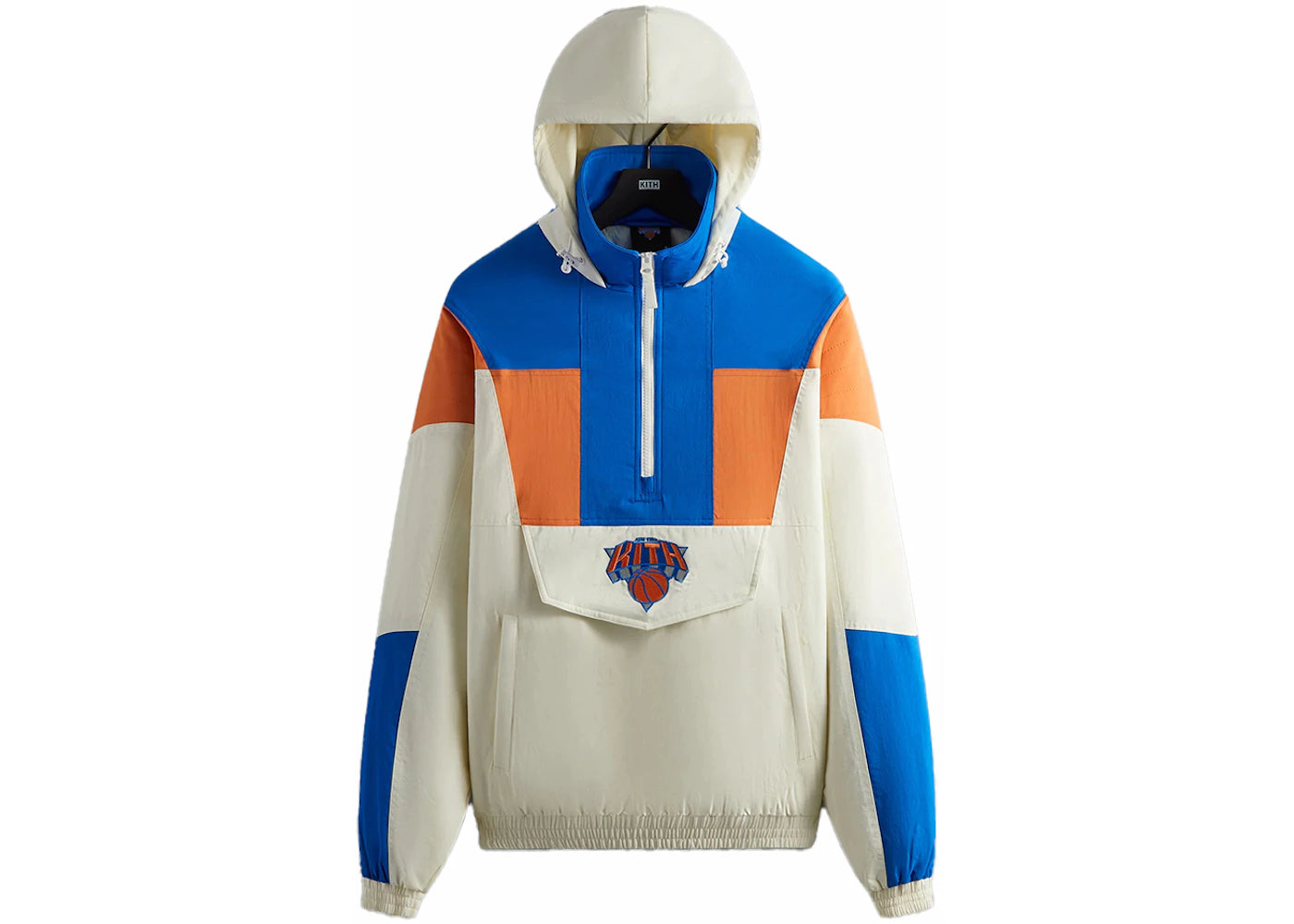Kith New York Knicks Quarter Zip Anorak Silk